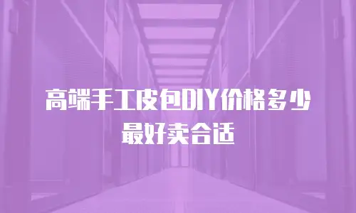 高端手工皮包DIY价格多少最好卖合适