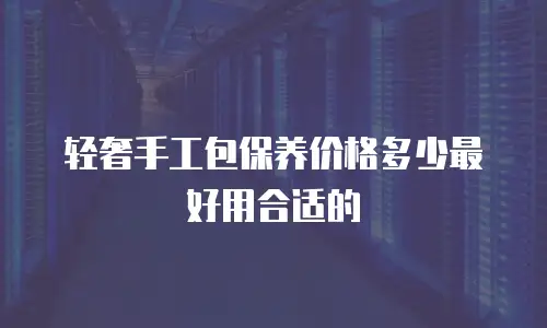 轻奢手工包保养价格多少最好用合适的