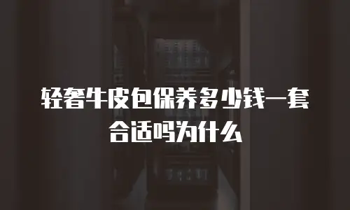 轻奢牛皮包保养多少钱一套合适吗为什么
