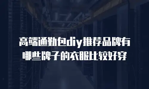 高端通勤包diy推荐品牌有哪些牌子的衣服比较好穿
