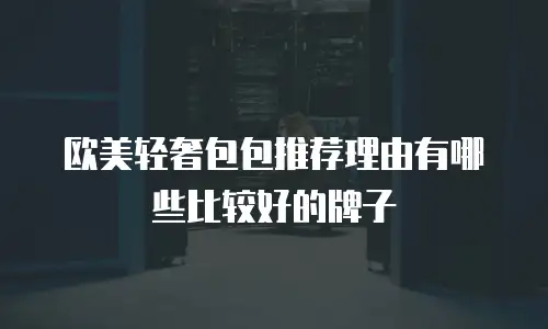 欧美轻奢包包推荐理由有哪些比较好的牌子