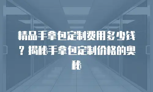  精品手拿包定制费用多少钱？揭秘手拿包定制价格的奥秘