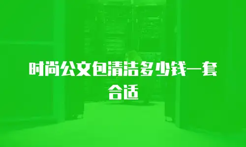 时尚公文包清洁多少钱一套合适