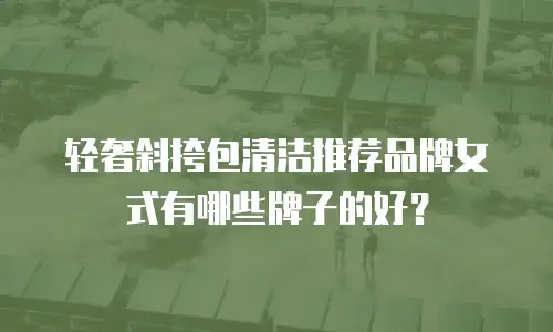 轻奢斜挎包清洁推荐品牌女式有哪些牌子的好？