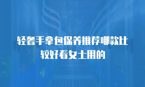 轻奢手拿包保养推荐哪款比较好看女士用的