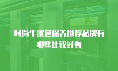 时尚牛皮包保养推荐品牌有哪些比较好看