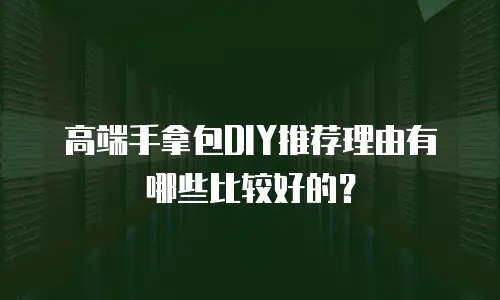高端手拿包DIY推荐理由有哪些比较好的？