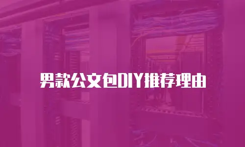 男款公文包DIY推荐理由