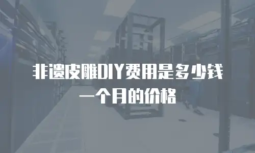 非遗皮雕DIY费用是多少钱一个月的价格
