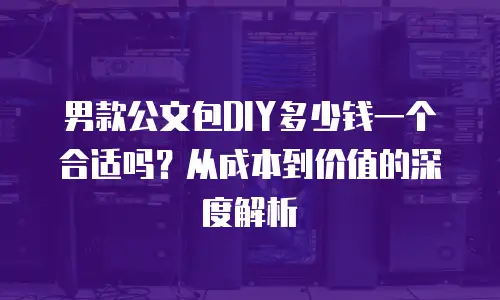 男款公文包DIY多少钱一个合适吗？从成本到价值的深度解析