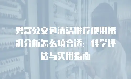 男款公文包清洁推荐使用情况分析怎么填合适：科学评估与实用指南