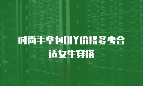 时尚手拿包DIY价格多少合适女生穿搭
