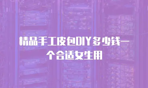 精品手工皮包DIY多少钱一个合适女生用
