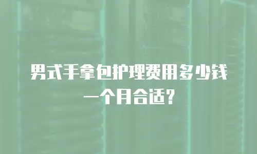 男式手拿包护理费用多少钱一个月合适？