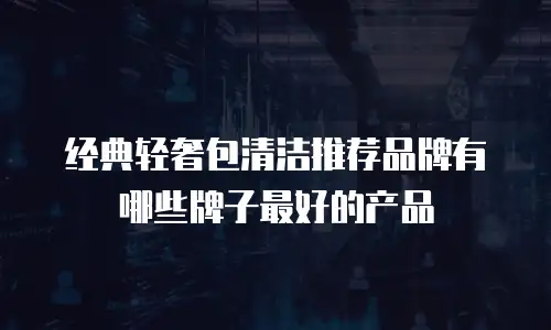 经典轻奢包清洁推荐品牌有哪些牌子最好的产品