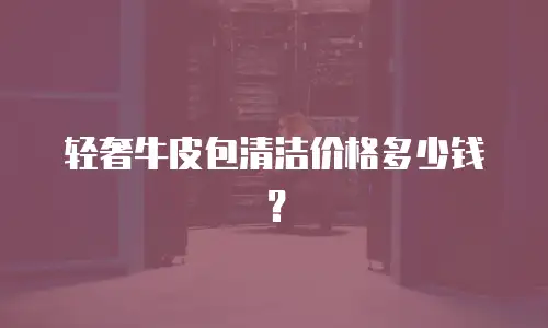 轻奢牛皮包清洁价格多少钱？