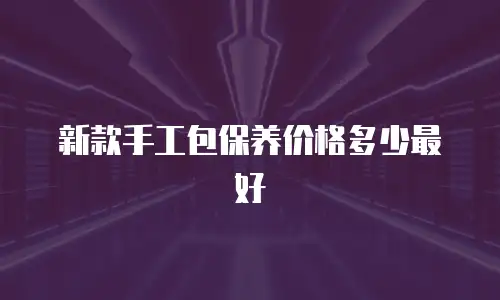 新款手工包保养价格多少最好