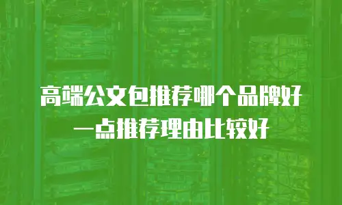 高端公文包推荐哪个品牌好一点推荐理由比较好
