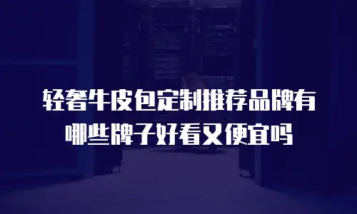 轻奢牛皮包定制推荐品牌有哪些牌子好看又便宜吗