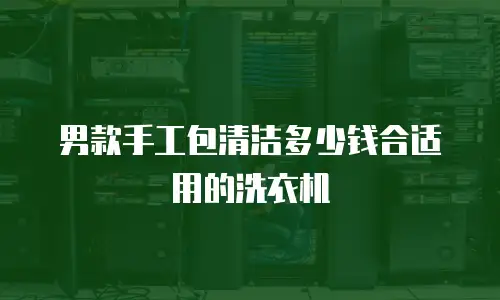 男款手工包清洁多少钱合适用的洗衣机