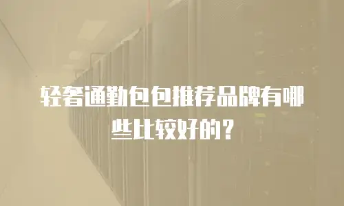 轻奢通勤包包推荐品牌有哪些比较好的？