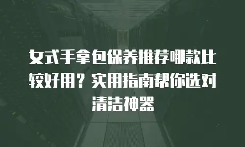 女式手拿包保养推荐哪款比较好用？实用指南帮你选对清洁神器