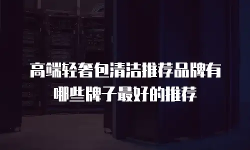 高端轻奢包清洁推荐品牌有哪些牌子最好的推荐