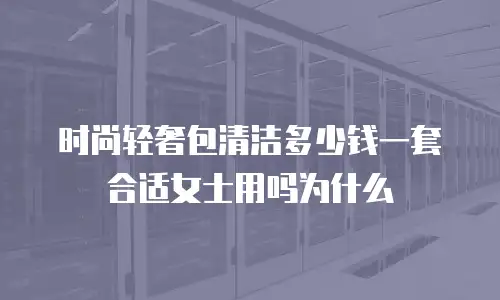 时尚轻奢包清洁多少钱一套合适女士用吗为什么