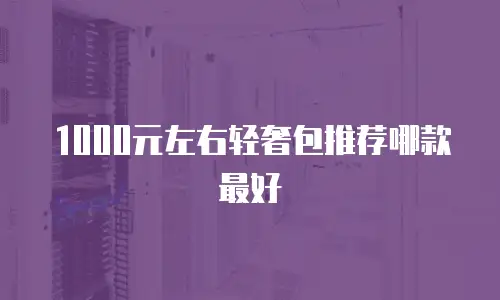 1000元左右轻奢包推荐哪款最好