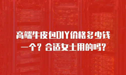 高端牛皮包DIY价格多少钱一个？合适女士用的吗？