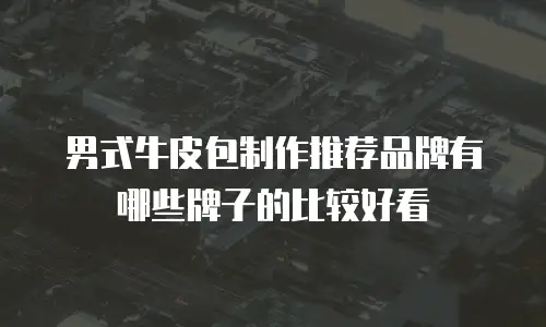 男式牛皮包制作推荐品牌有哪些牌子的比较好看