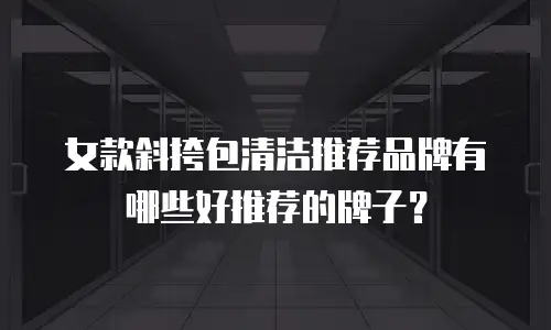 女款斜挎包清洁推荐品牌有哪些好推荐的牌子？