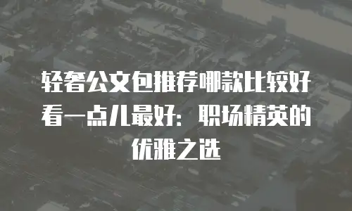 轻奢公文包推荐哪款比较好看一点儿最好：职场精英的优雅之选