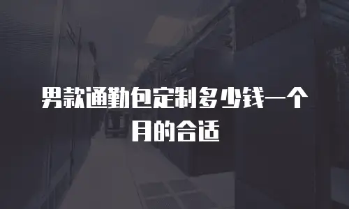 男款通勤包定制多少钱一个月的合适