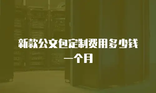 新款公文包定制费用多少钱一个月