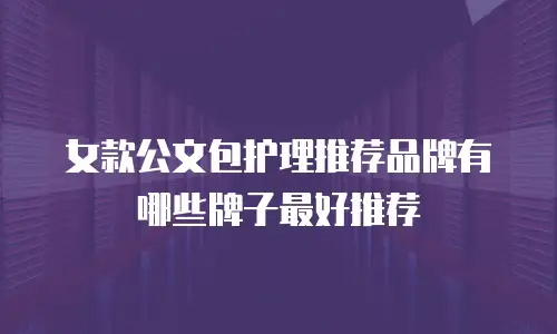 女款公文包护理推荐品牌有哪些牌子最好推荐