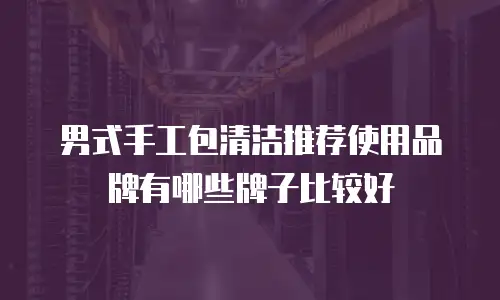 男式手工包清洁推荐使用品牌有哪些牌子比较好