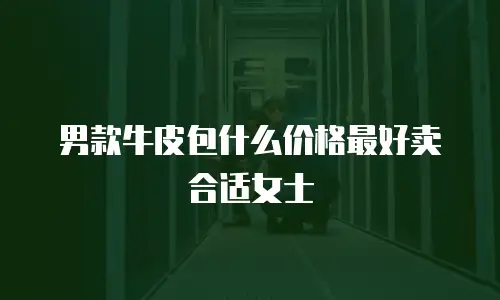 男款牛皮包什么价格最好卖合适女士