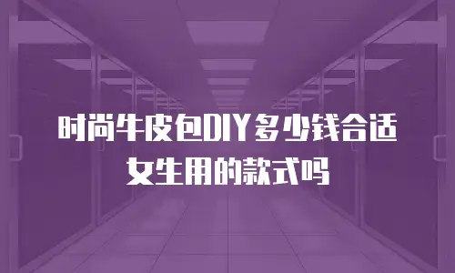 时尚牛皮包DIY多少钱合适女生用的款式吗