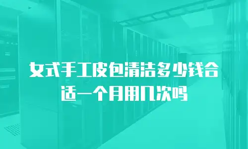 女式手工皮包清洁多少钱合适一个月用几次吗