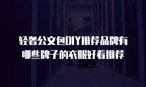 轻奢公文包DIY推荐品牌有哪些牌子的衣服好看推荐