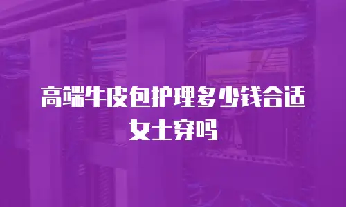 高端牛皮包护理多少钱合适女士穿吗