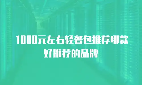 1000元左右轻奢包推荐哪款好推荐的品牌