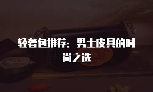 轻奢包推荐：男士皮具的时尚之选