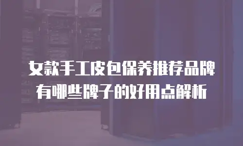 女款手工皮包保养推荐品牌有哪些牌子的好用点解析