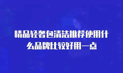 精品轻奢包清洁推荐使用什么品牌比较好用一点
