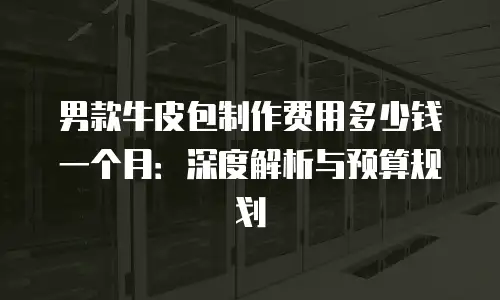 男款牛皮包制作费用多少钱一个月：深度解析与预算规划
