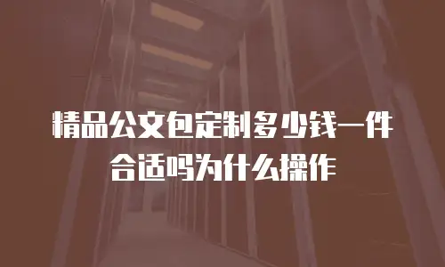 精品公文包定制多少钱一件合适吗为什么操作