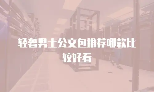 轻奢男士公文包推荐哪款比较好看