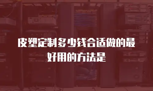 皮塑定制多少钱合适做的最好用的方法是